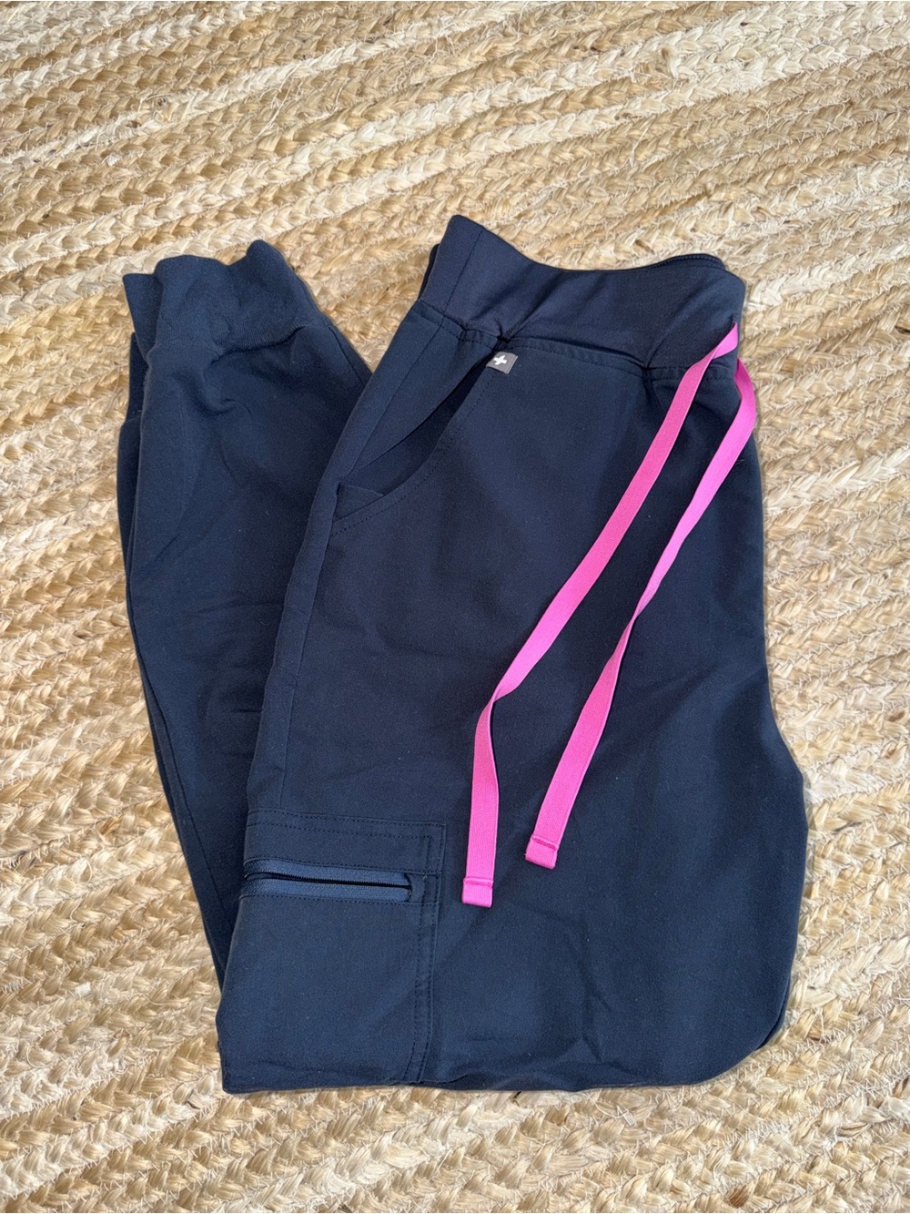 FIGS “Night Sky” Jogger Pants with Pink Drawstring M/P